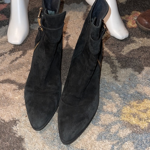 Stuart Weitzman black zip boots 10 - Picture 3 of 8